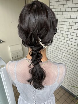 フェリーチェ(Felice) 結婚式　編み下ろし　黒髪アレンジ