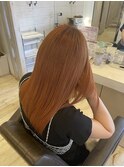 オレンジカラーハリウッドトリートメント