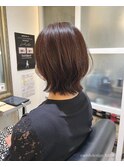 【くびれミディ】【ショコラブラウン】【ボブ】20代30代40代50代