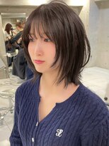 サイン 表参道(SIGN)&nbsp;韓国ヘアーハッシュカットレイヤーカットグレージュブリーチ無し