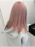 ブリーチカラーミルキーピンク