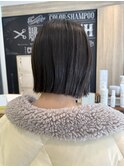 三軒茶屋_レディース_ミディアム_ボブ_ぱっつんボブ_透明感_小顔