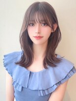 ルエ(rue)&nbsp;大人可愛い20代30代40代小顔ウルフレイヤーボブミディアムヘア