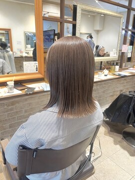 ネオリーブカップ 町田店(Neolive capu) ブリーチダブルカラー/ミルクティーグレージュ