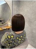 切りっぱなしボブ・髪質改善トリートメント・ツヤ髪・まとまり髪