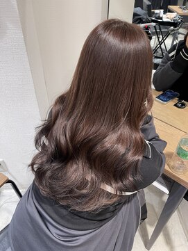 シェノン 表参道(CHAINON) くびれ巻き　くびれヘア　マロンブラウン　ブラウン