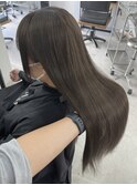 岡山美容室オリーブベージュオリーブグリーン赤み消し