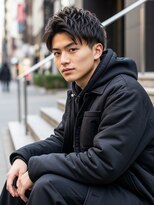 デバイス バイ フレイムス 越谷(DEVICE by Frames) メンズカット/爽やかに動くフェザーパーマ/センターパート/越谷