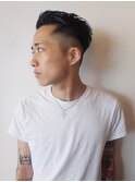 メンズカット メンズショート アップバング フェード/本間真斗