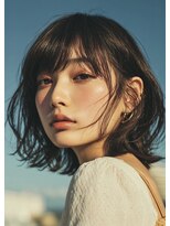 バイエイト(X８)&nbsp;くびれミディ/レイヤーボブ/レイヤーカット/シースルーバング