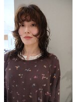 ノラギンザユー(NORA GINZA/U) レイヤーパーマレイヤーカット顔周りレイヤーくせ毛パーマ