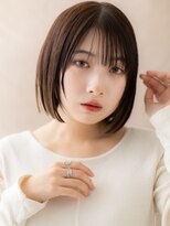 モッズヘア 越谷(mod's hair) ブリーチなし切りっぱなしハッシュレイヤーボブ20代30代X越谷