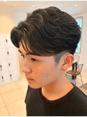 外国人風フェザーパーマ/静岡メンズ/毛流れショート