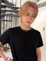 サイン メンズ 表参道(SIGN men's)&nbsp;ハイトーンカラーのセンターパート