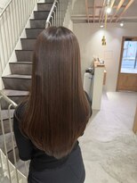 アトレ 福岡大名店(attrait)&nbsp;大人っぽいブラウンロング × 艶感トリートメント