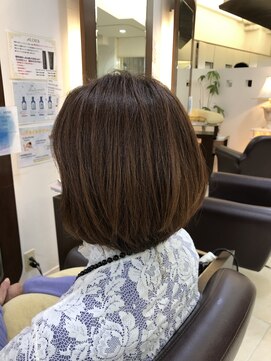 クォーターリゾート(QUARTER RESORT) ボブ　オフィスヘア　顔型別ヘアスタイル特集