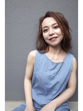 インデックスヘアソア(in'dex hair soar) 耳かけイメチェンスタイルフォギーベージュウェーブパーマ錦糸町