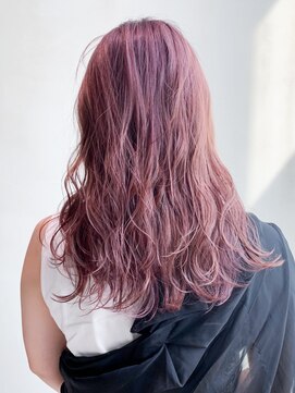 アルバム 銀座(ALBUM GINZA) パープルロング_ウェーブパーマフォギーベージュ_ba296671