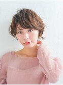 フェミニンショートボブ