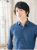≪mod's men≫くせ毛カットで無造作プチウルフ束感ショートb