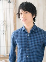 モッズヘアメン 札幌月寒店(mod's hair men) ≪mod's men≫くせ毛カットで無造作プチウルフ束感ショートb