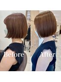 簡単まとまるうる艶ミニボブ