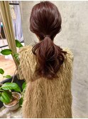 簡単ひとつ結びアレンジ
