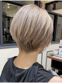 ハイトーンメルティカラー×ハンサムショート☆似合わせカット