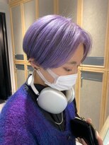 ヘアサロン ガリカ 表参道(hair salon Gallica) 【柴田優香】超ハイトーンブルーパープル派手髪ペールカラー