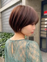 ロンド クラン 岡崎(Lond Clan)&nbsp;韓国顔周り前髪ボブ×大人ガーリーブリーチ無しグレージュ[岡崎]