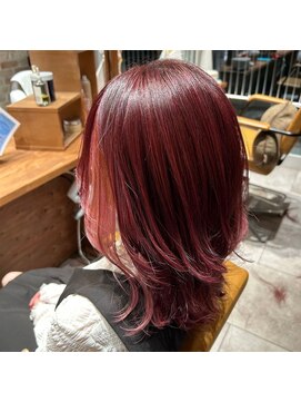 ルララドゥ ワインレッド×ペールピンク