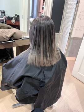 ヘアサロン アウラ(hair salon aura) バレイヤージュエアータッチグレージュ