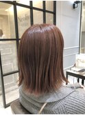ブリーチなしチェリーレッドカラー