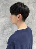 アッシュブラックカルマパーマベリーショートダークアッシュ