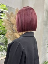 ギークス(GEEKS)&nbsp;【GEEKS渋谷】切りっぱなしボブ/ピンク/秋カラー/20代30代/美髪