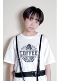 30代40代大人可愛い森ガール風小顔ショートボブ
