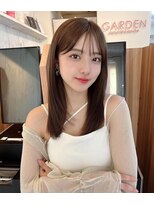 ガーデン 渋谷(GARDEN)&nbsp;くびレイヤー前髪ありイメチェンアンブレラカラーこなれミディ