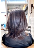 束感ショートウルフ襟足モカブラウン20代30代40代