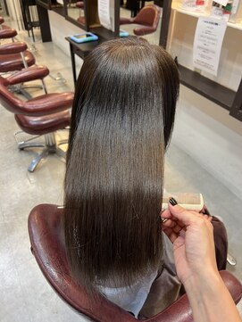 ミーテ(mi:te) オリーブグレージュ髪質改善カラー