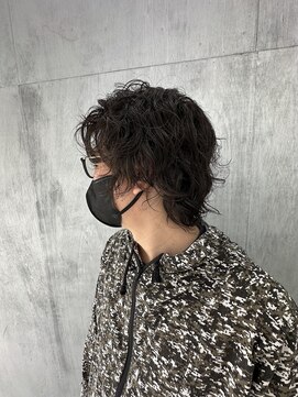 ヒースプール(Heathpool) メンズウルフ×スパイラルパーマ