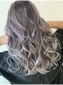 ☆grow 渋谷☆アッシュグレー×ホワイトグラデーション
