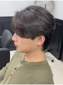 韓国毛流れニュアンスパーマ