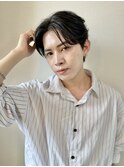 men's/メンズ/ブルーブラック/フェザーパーマ/サーフカール/池袋