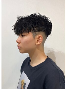 大人黒髪グラデーションツイスパ×