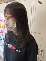 ラーム 宇部高校前店(rame) レイヤースタイル、ブルーブラックカラー、髪質改善