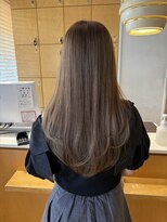 オーガニックエコ 川越(organic+eco)&nbsp;20代30代レイヤーカット/ミルクティーベージュ/髪質改善