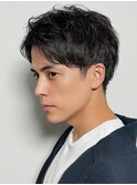 小倉/刈り上げセンターパート/波巻きツイストスパイラル