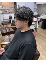 オムファミーユラグ(homme, famille raugh)&nbsp;波巻きスパイラル