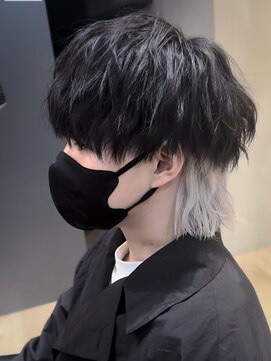 men's salon Gaudi 西宮北口店【メンズサロン ガウディ】【4月3日OPEN（予定）】 インナーカラー×メンズウルフカット