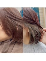 ラニハナクドウ(lanihana.kudo) #インナーカラー#プラチナベージュ